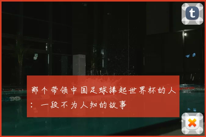 那个带领中国足球捧起世界杯的人：一段不为人知的故事